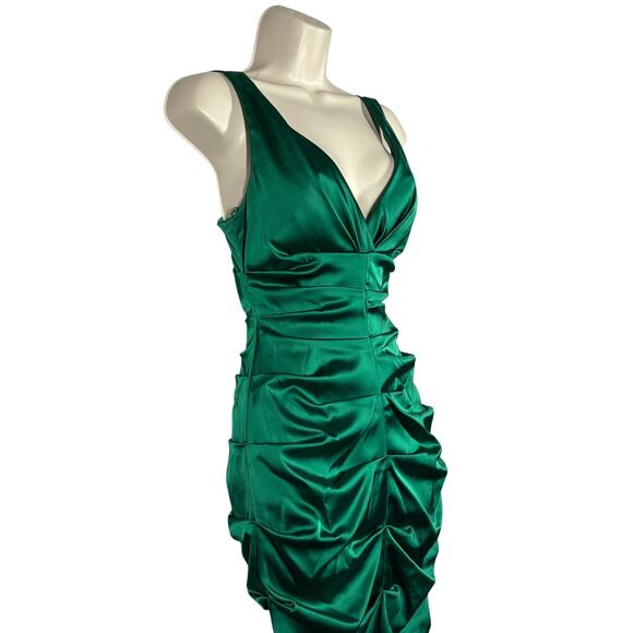 Cache Y2K Style Kelly Green Bodycon Dress Wiggle Jewel Event Formal Prom - 4 - Picture 4 of 8